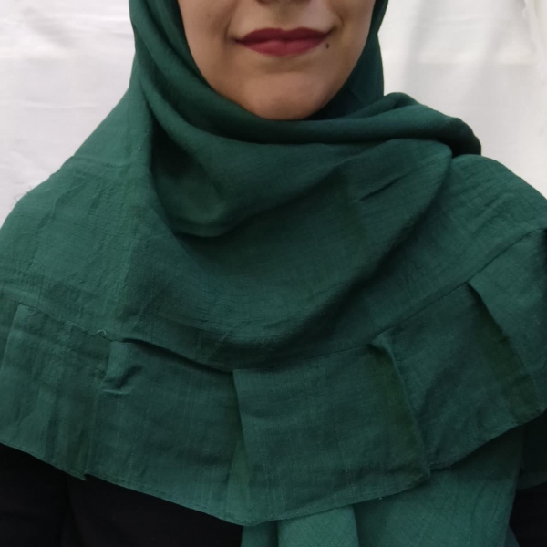 روسری نخی اعلا چین دار (وال اسلپ)عرض 130