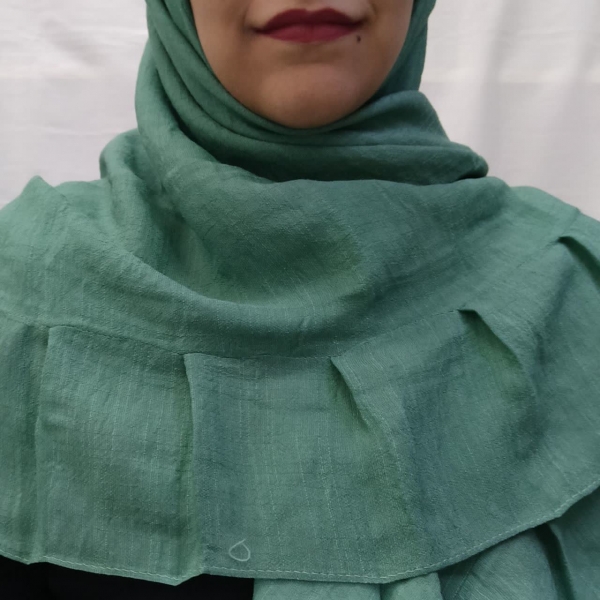 روسری نخی اعلا چین دار (وال اسلپ)عرض 130