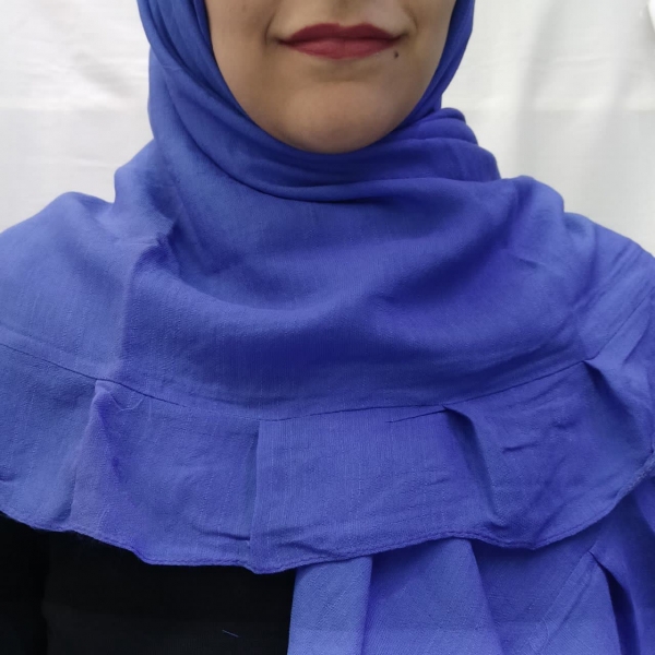 روسری نخی اعلا چین دار (وال اسلپ)عرض 130