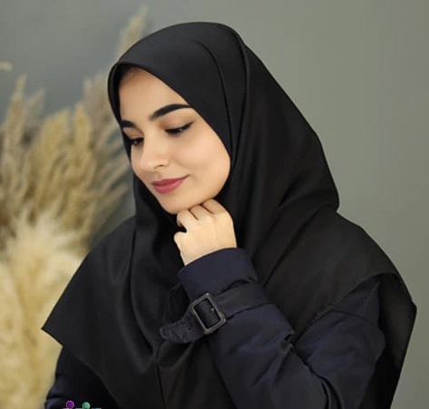 مقنعه ساده نخی بروجرد قد 90 مقنعه ساده نخی بروجرد قد 90