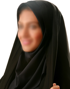مقنعه پفی کرپ ساده 90